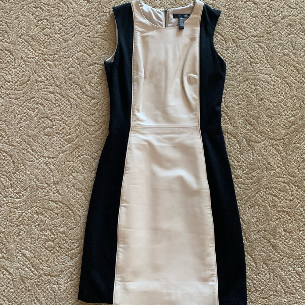 Leather panel Aqua dress size XS